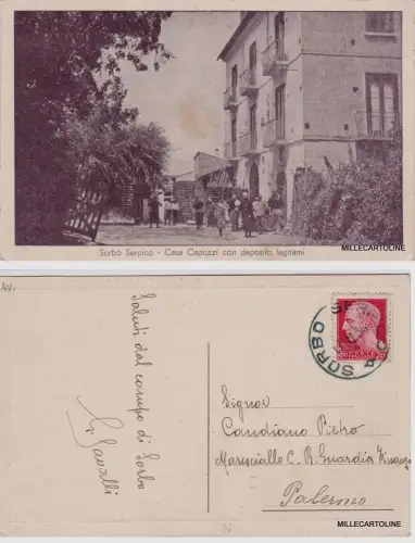 SORBO SERAPICO: HAUS CAPOZZI MIT HOLZLAGER 1936