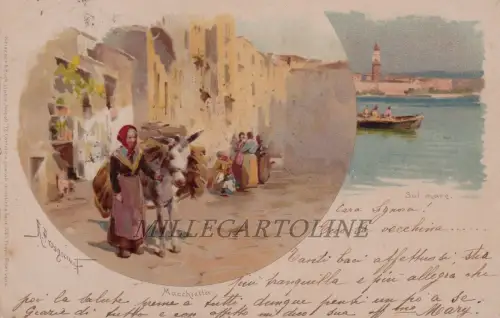 Serie Napoli Macchietta dis. Prosdocini - Aufl. Meissner , Leipzig 1902