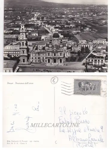 POMPEJI: Panorama aus dem Flugzeug 1959