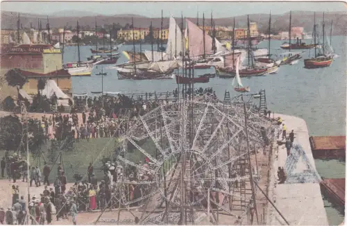 GRIECHENLAND - Thessaloniki, Les Restes du Zeppelin, Postkarte