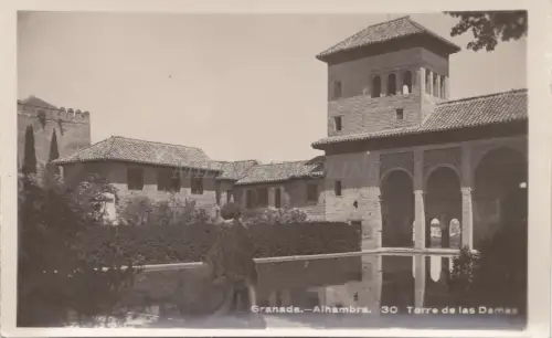 SPANIEN - Granada - Alhambra - Torre de las Damas - Foto Postkarte