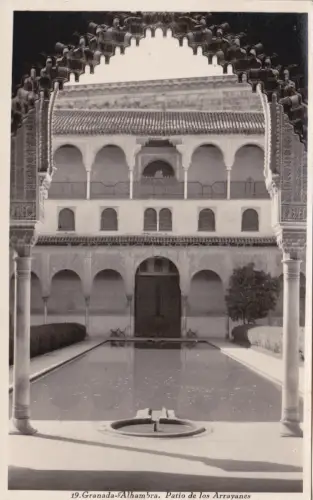 SPANIEN - Granada - Alhambra - Patio de los Arrayanes - Foto Postkarte