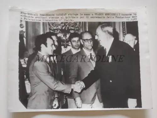 GIUSEPPE SARAGAT & F. MENICHELLI - Foto Hundertjahrfeier Turnverband 1969