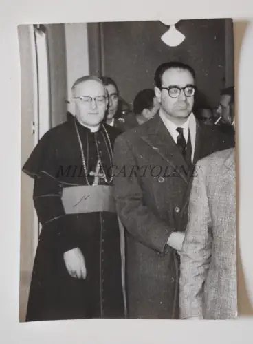 LIVORNO BISCHOF MONS. PANGRAZIO & BÜRGERMEISTER KOMMUNISTA N. BADALONI - Foto 1960