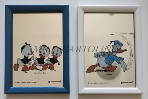 WALT DISNEY DONALD DUCK & HUEY DEWEY LOUIE - 2 Little Mirrors, Righetti Prod.