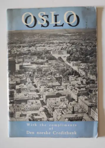 OSLO - Norske Creditbank, Prospekt mit Fotos und Karte