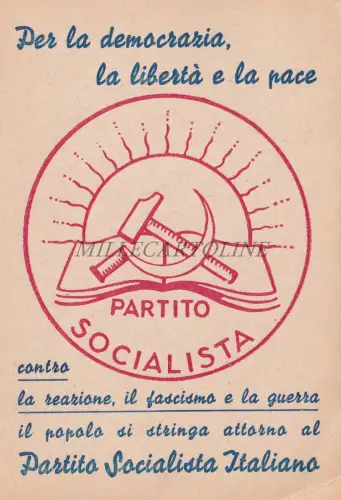 SOZIALISTISCHE PARTEI - Für Demokratie, Freiheit und Frieden, Karton