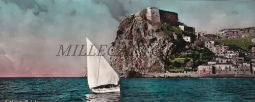 SCILLA DI CALABRIA - Ansicht, lange Postkarte 1958
