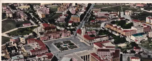 LATEINISCH - Panorama aus dem Flugzeug, Langkarte