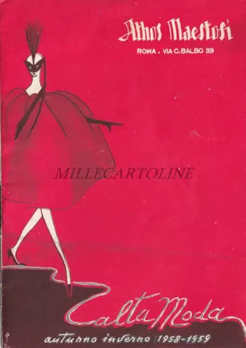 ATHOS MAESTOSI ROM - Haute Fashion Herbst Winter 1958 1959 Bildbroschüre