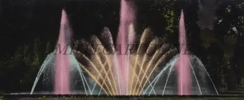 TURIN - Parco del Valentino Fontana Luminosa, Postkarte Lang 1958