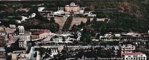 FRASCATI - Panorama aus dem Flugzeug, Langkarte 1958