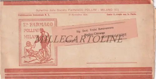 BULLETINO SOCIETY MEDICA POLLINI MILANO - N°2 30. November 1924