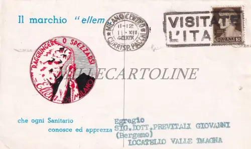 IOZAMINA ELLEM MILANO - Werbeprospekt Reise 1940