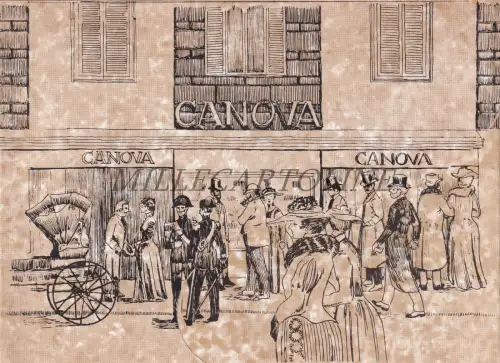 CANOVA A PIAZZA DEL POPOLO A ROMA - Fotoreiche illustrierte Broschüre