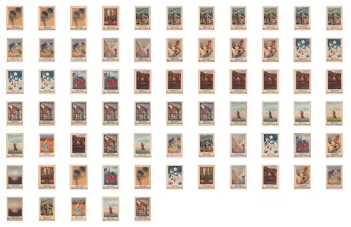 WIEDERAUFBAULEIHE - Lot 71 Postkarten WWII verschiedene Briefmarken