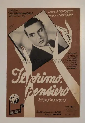 DER ERSTE GEDANKE - Cherubini & Pagano, Una Familia Impossible, Partitur 1941