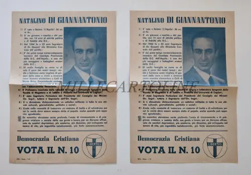 WEIHNACHTEN VON GIANNANTONIO CHRISTDEMOKRATIE - 2 Flyer Abstimmung DC