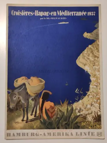 HAMBURG AMERIKA LINIE - Kreuzfahrten Hapag SS Milwaukee 1937 Booklet 32 Seiten