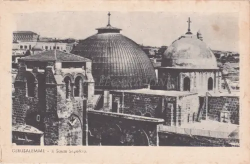 PALÄSTINA - Jerusalem, Il Santo Sepolcro, Postkarte