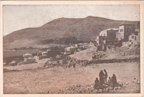 PALÄSTINA - Dorf Sychar & Berg Gerizim, Postkarte