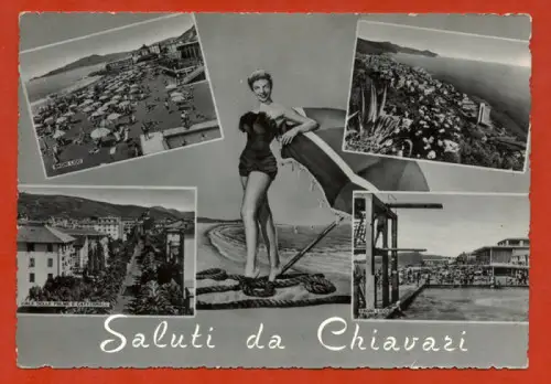 SCHLÜSSELANHÄNGER GENUA, GRUSS 4 ANSICHTEN UND MÄDCHEN, MAX '60 m