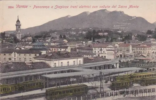 * VARESE - Panorama und elektrischer Bahnhof 1902