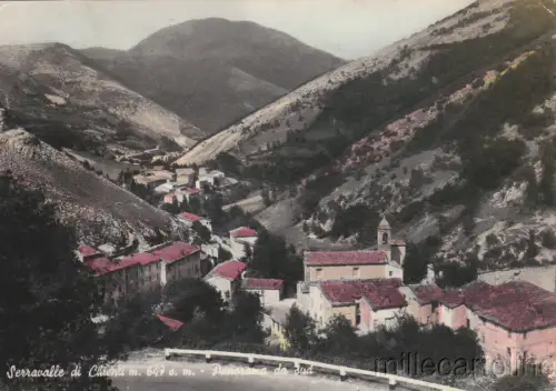 SERRAVALLE DI CHIENTI - Panorama von Süden 1969