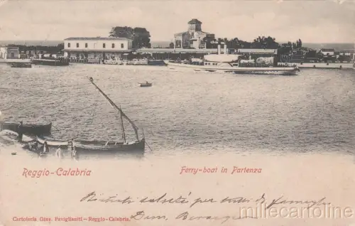 * REGGIO CALABRIA - Fähre ab 1901