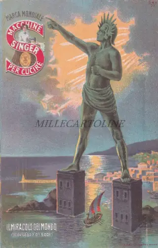 SINGER - Der Koloss von Rhodos, Filiale in Caserta, Postkarte
