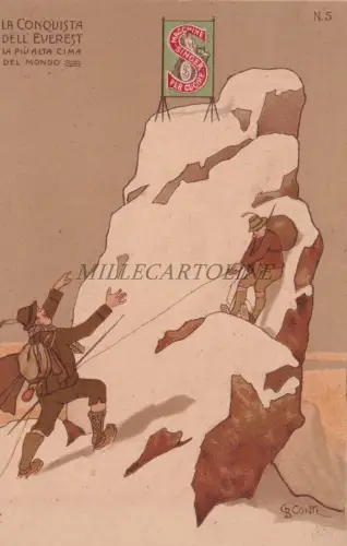 SINGER - Die Eroberung des Mount Everest, Haselnussladen, Postkarte GB Conti