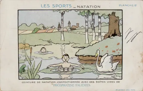 #PHOSPHATINE FALIERES - LES SPORT-NATATION - RETTUNGSRING AUS SEINEN BOXEN