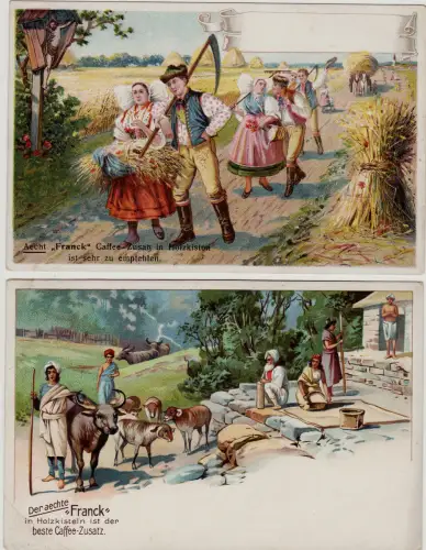 #SURROGATO DEL CAFFE' FRANCK - 2 KARTONS. EDITE IN GERMANIA