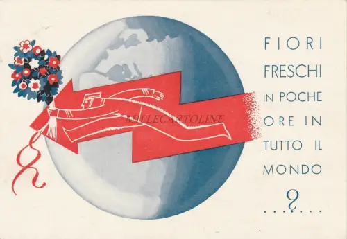 CARDILLI & ZAMPONI - Blumen und Kunst 1939 Centro Cinematografia Roma Postkarte 