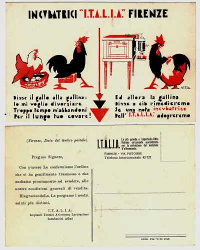 # ILL. VICHI..mit Gedichten- INKUBATOREN I.T.A.L.I.A.-Florenz