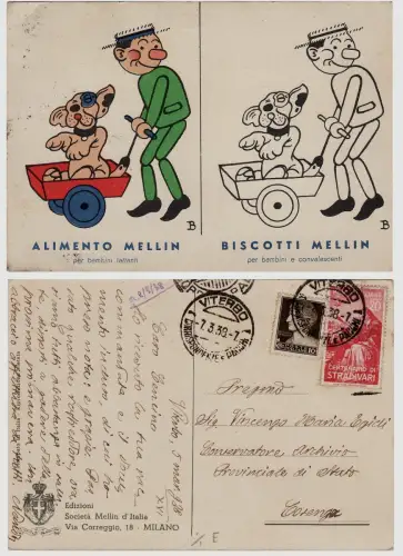 #MELLIN LEBENSMITTEL UND KEKSE - Malkarte - MAILAND Cent. Stradivari