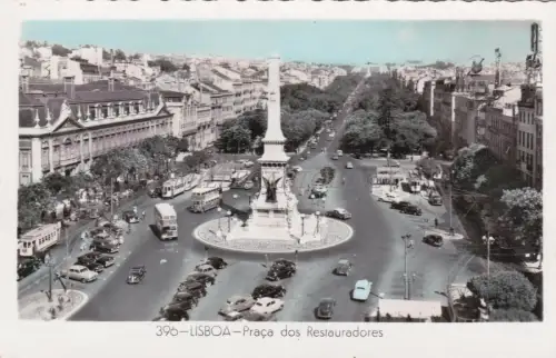 PORTUGAL - Lissabon - Praca dos Restauradores - Foto Postkarte