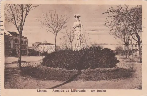 PORTUGAL - Lissabon - Avenida da Liberdade - Ein Abschnitt 1926