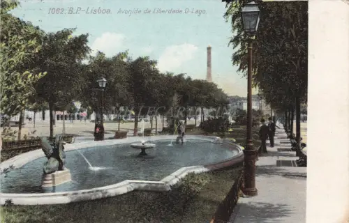 PORTUGAL - Lissabon - Avenida da Liberdade O Lago 1909
