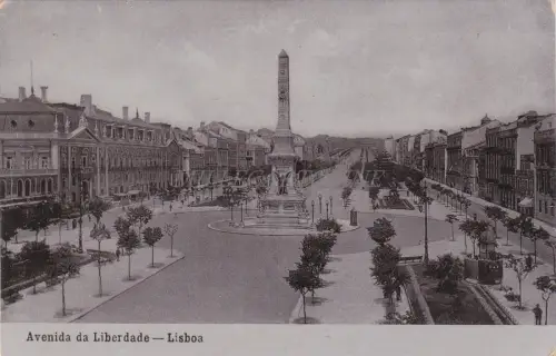 PORTUGAL - Lissabon - Avenida da Liberdade 1909