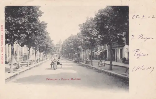 FRANKREICH - Pézenas - Cours Moliere 1902