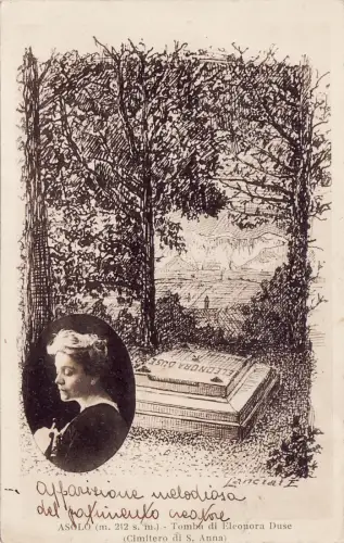 #ASOLO: TOMBA DI ELEONORA DUSE - Friedhof St. Anna