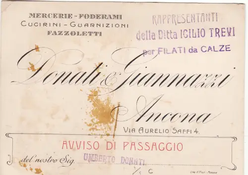 #ANCONA: Kopfstück - DONATI E GIANNAZZI - Kurzwarenfutter.