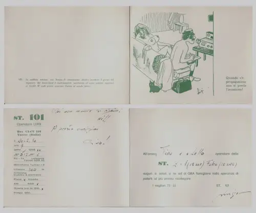 #RADIO AMATORE ST. 101 OP. L- VARESE -1974