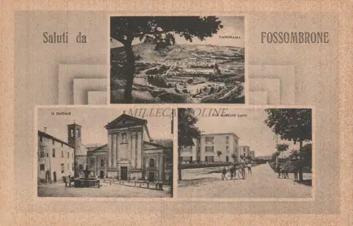FOSSOMBRONE - Saluti - Ed.Cucchi
