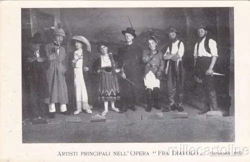 * SENIGALLIA - Hauptkünstler in der Oper Fra Diavolo, Karneval 1925