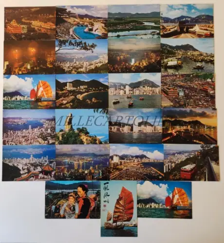 HONGKONG - Lot of 23 Postcards Ed.Gpo Box 6514