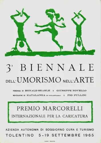#TOLENTINO: POSTKARTE FÜR DIE 3. BIENNALE DES HUMORS - 1965