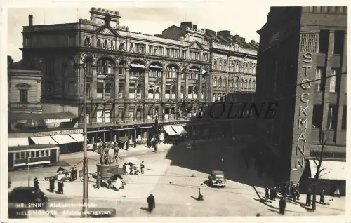 FINNLAND - Helsinki, Aleksanterinkatu, Fotopostkarte