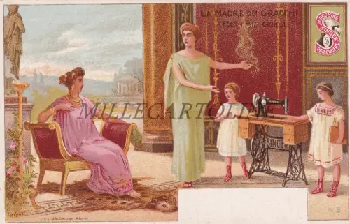 SINGER - La Madre dei Gracchi, Shop in Avellino, Postkarte GB Conti